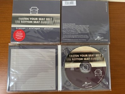 5 Stück Custom CD-R  FASTEN YOUR SEAT BELT  zum Selbstbrennen NEU als Geschenk