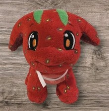 Neopets Strawberry Poogle Plushie Keyquest Stuffed Animal HTF 2008 Jakks 5" Read