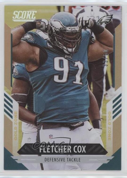 2021 Score Gold Zone 33/50 Fletcher Cox #77 he0