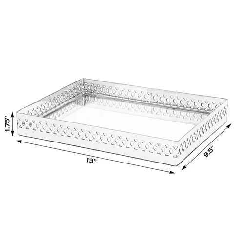 Butler Specialty Company Lamont Rectangle Serving Tray - Polished Gold - Picture 4 of 4