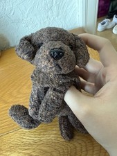 Ty Beanie Baby Fetcher Dog Soft Toy Brown Labrador Plush