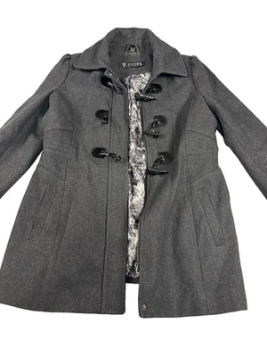 Abrigo largo Guess Los Angeles para mujer L gris mezcla de lana - Imagen 1 de 4