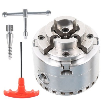 For the Wood Lathes Self-Centering 2.75'' 4-Jaw Keyed Lathe Chuck 1'' x 8TPI New