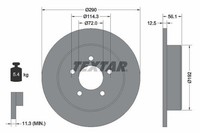 2 X Bremsscheibe Textar 92108400 FüR Chrysler Voyager IV
