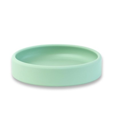 Solid Plate, Weighted Baby Toddler Plate, Silicone Plates for Baby, No-Divisi...