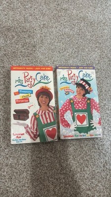RARE Miss Patty Cake VHS Set, Treasure Chest Surprise & Discovers Bubbling Joy.