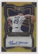 2020 Panini Select Rookie Signatures Gold Prizm 8/10 Brendan McKay Auto 0c3