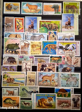 Lot de 40 Timbres Thématique "Animaux" (THE 848)