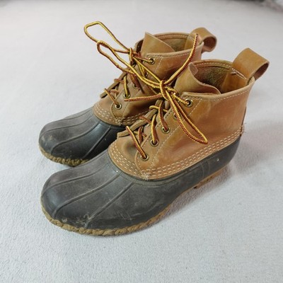 LL Bean Bean Boots Mens Size 8.5 Brown Leather Duck  display picture 1