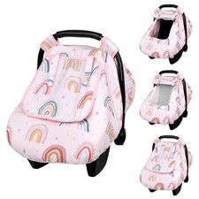Car Seat Cover Baby Girl, Warm Winter Carseat Cover for Baby, Kick-Proof Infant