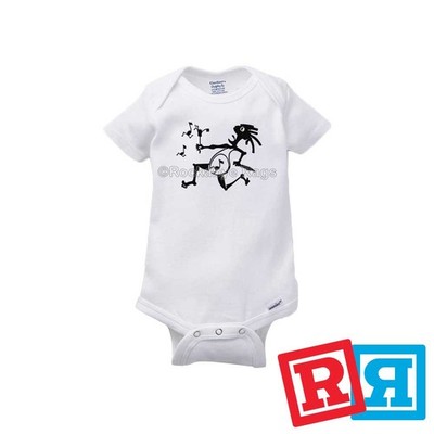 Widespread Panic Note Eater Gerber Baby Onesie  Cotton Unisex White Bodysuit