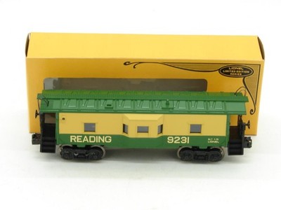 Lionel O Gauge 6-9231 Reading Lighted Bay Window Caboose Quaker City Set New