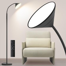 76" LED Floor Lamp, 18W/1800LM Super Bright Reading Standing Lamp