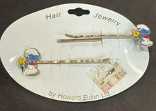 Set Of 2 The Smurfs Smurf Bobby Pin Hair Barrette New