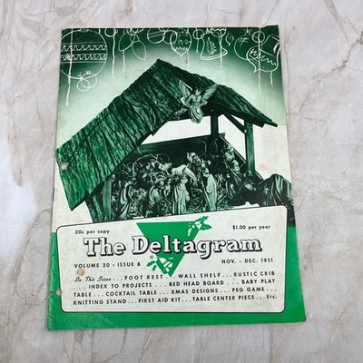 1951 Nov/Dec The Deltagram Newsletter Rockwell Delta Power Tools Woodwork TI9-P3