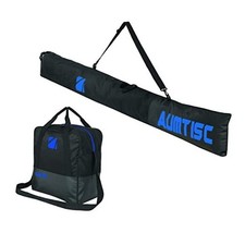 Ski and Boot Bag Combo for Air Travel Flying, Padded Two-Piece Blue No Padded