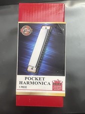 Pocket Harmonica - 1 Piece - New In Box Wrapped And Ready To Use As A Gift