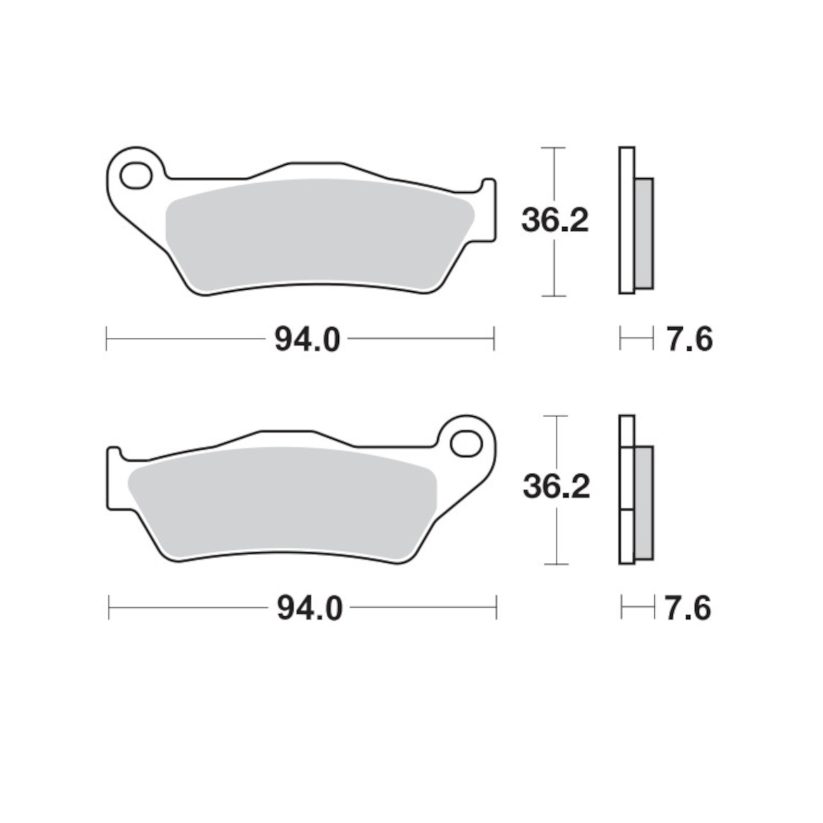 Brake Pads for YAMAHA TENERE 700 RALLY Ed ABS 2021-2024 Front Sinter MotoMaster