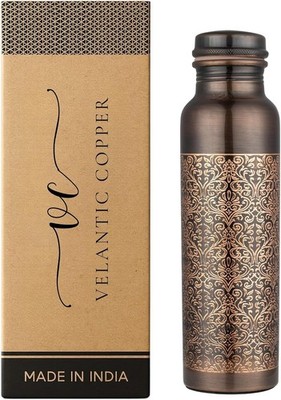 Antique Etching Copper Water Bottle 100% Pure copper Hand made