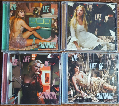Taylor Swift The Life Of A Showgirl Acoustic Version Set of 4 CD Bundle