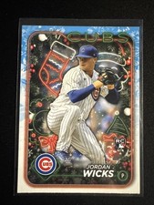 Jordan Wicks Rookie RC 2024 Topps Holiday Baseball Card #H38 Chicago Cubs