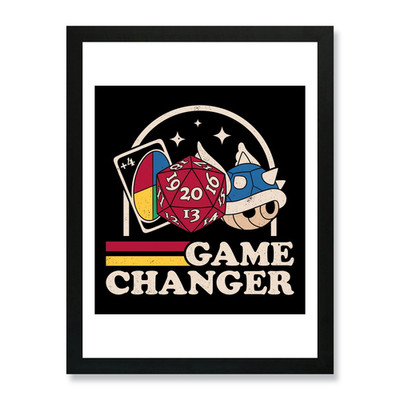 Game changer Framed Wall Art Poster Canvas Print Picture