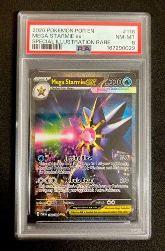 Mega Starmie ex graded PSA 8 for sale on eBay