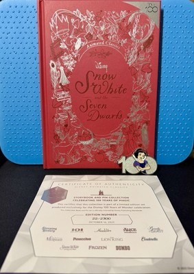 Limited Edition Disney 2023 Storybook Classics 100 Snow White Pin And Book