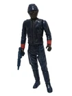 Star Wars Vintage Black Bespin Security Guard Action Figure & Original Blaster