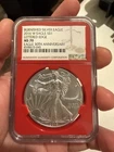 2016 W Silver Eagle Lettered Edge NGC MS70 Burnished 30th Anniversary Red Core‼️