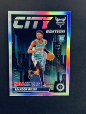 2023-24 Nba Hoops Premium Stock-City Edition Brandon Miller #12 Silver Hornets