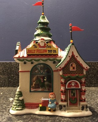 Department 56 Dept North Pole The Jolly Fellow Toy Co #4035571 w Box & Light