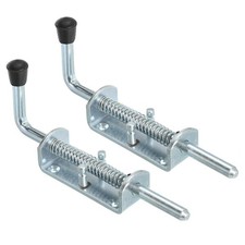 Spring Loaded Latch Pin 8.66", 2 Pack Iron Security Latch Sliding Barrel Bolt...
