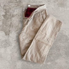 Woolrich Pants 8 Khaki Buffalo Plaid Flannel Lining 100 Cotton Lumberjack