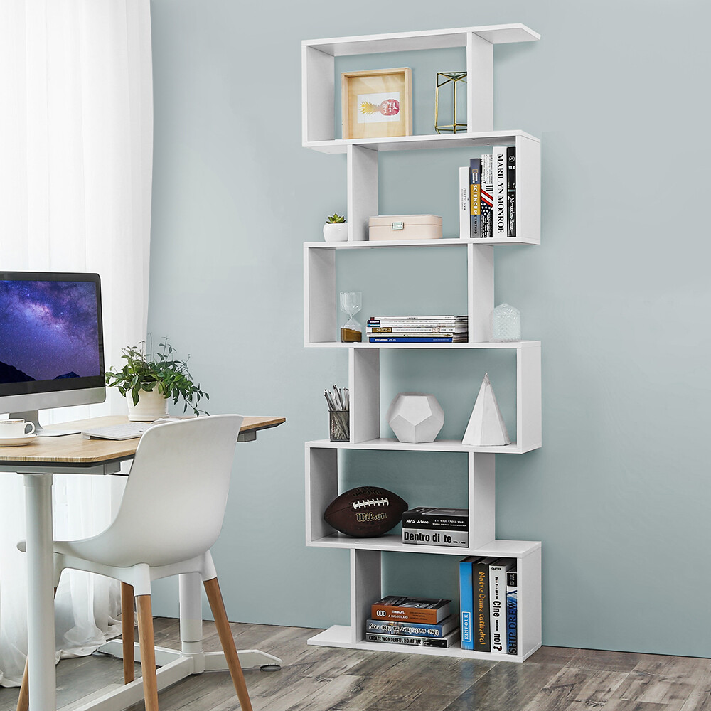Bücherregal Wandregal Standregal 6Fächer Raumteiler Aktenregal Büroregal