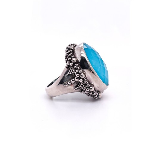 Stephen Dweck Turquoise Cocktail Ring - Picture 5 of 6