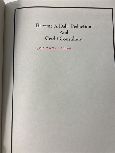Debt Reduction Paperback Book ( bin 97) - Picture 4 of 12