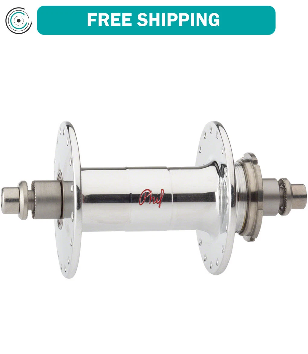 Phil Wood High Flange Rear Hub - Threaded x 120mm, Rim Brake