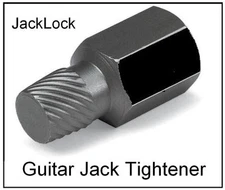 MusicianAtHeart GUITAR OUTPUT JACK TIGHTENER Steel Wrench Luthier Tool