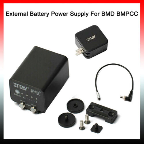 External Battery Power Supply For BMD BMPCC 4K Blackmagic Pocket Cinema Camera。 - Afbeelding 1 van 4