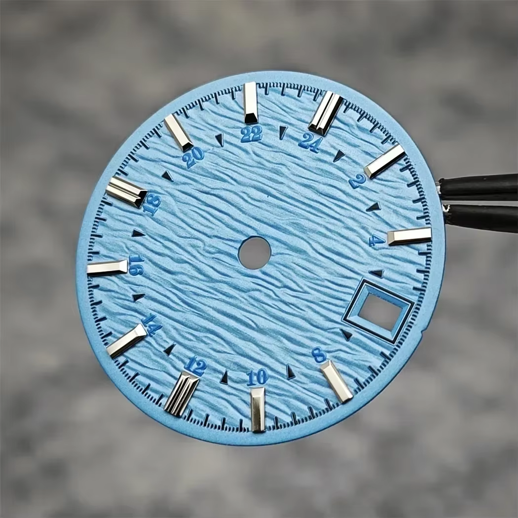 NH34 Dial High-Quality NH34 Hands Ripple Surface Watch Dial for Seiko  Div