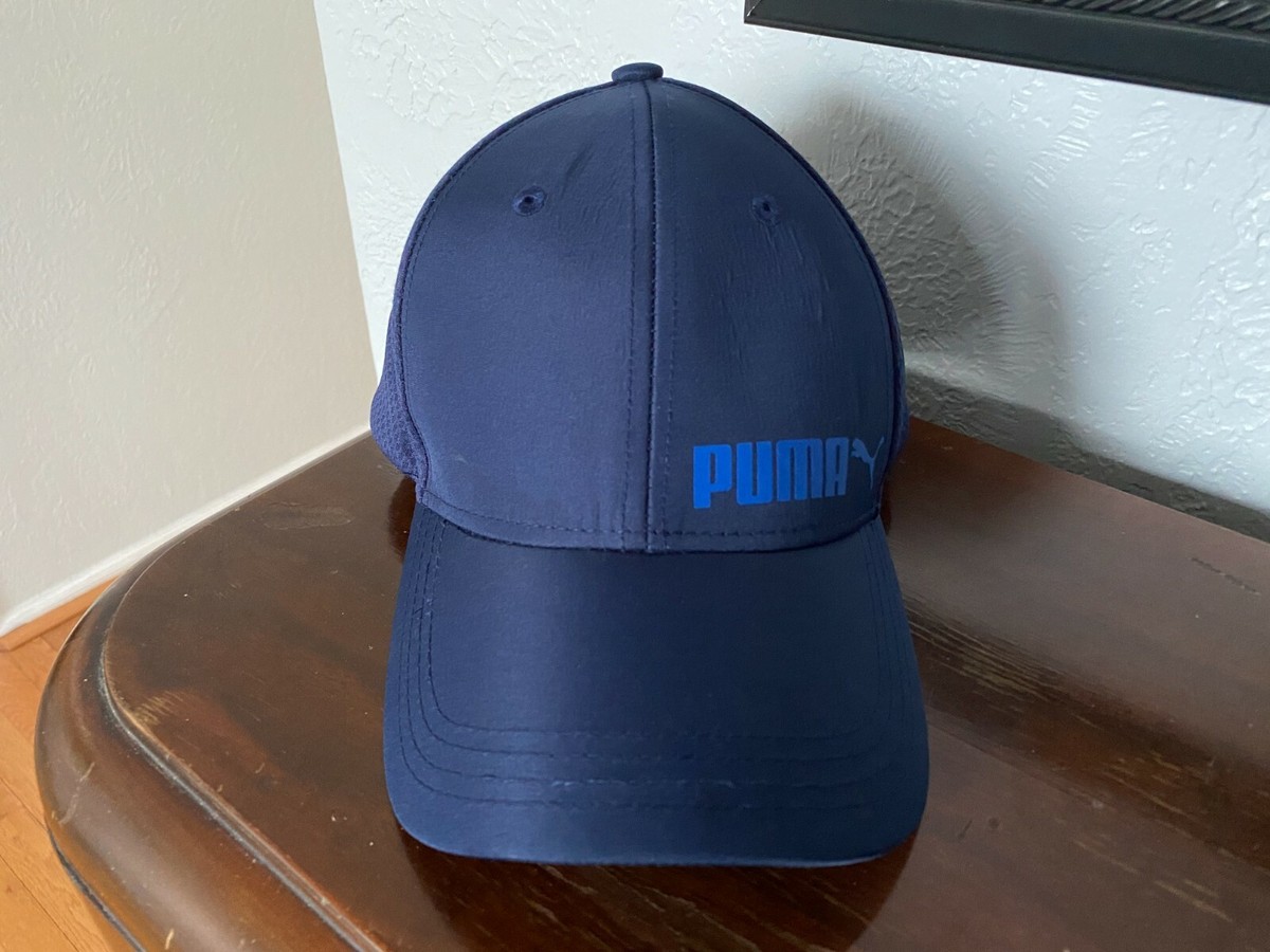 PUMA Snapback Tech Golf Hat Cap J1140AS Blue Navy #100759 57289 | eBay