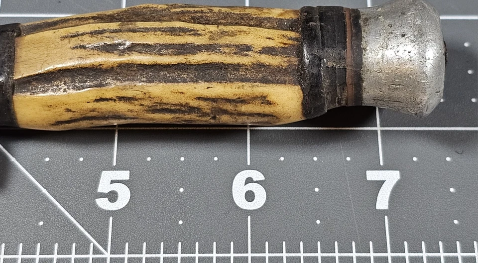 Cuchillo de Caza Vintage 7.5" Wildcat 58X Solingen Alemania Ciervo Mango Raro Original Foto 4 de 4