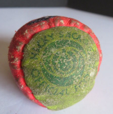 1980's VINTAGE Hacky Sack  VIDEO Official Footbag  2 Panel Kick Sack Footbag