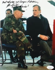 Alfred Gray Jr Four Star General Marine Signed Autographed 8x10 Photo JSA B Bush