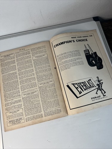 1950 The Ring Boxing Magazine December Ezzard Charles Estate Used Cover Art - Picture 10 of 14