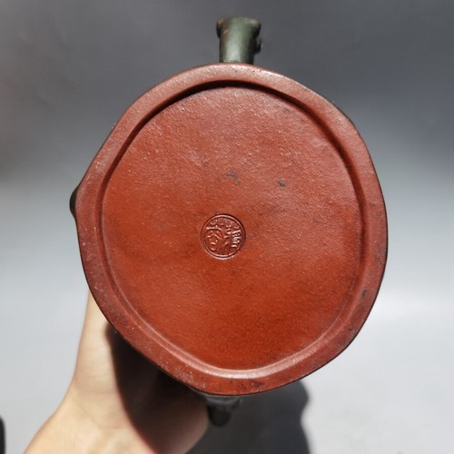 Chinese Old Yixing Clay Teapot Spirit Monkey Tree Stump Purple Sand Teapot 600cc - Picture 9 of 9