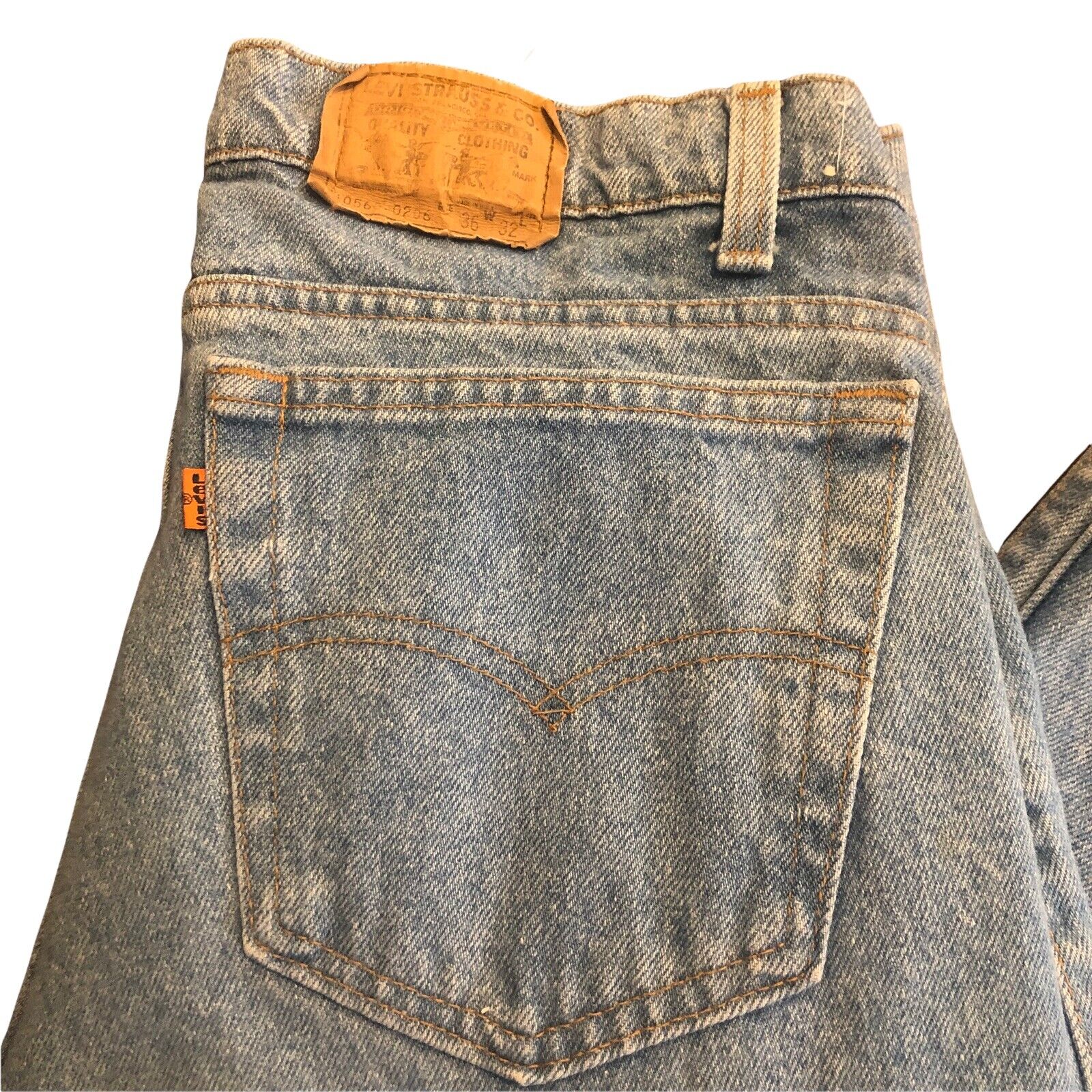 Levis 560 Woman's 36x32 Orange Tag Tapered Pleated Denim Jeans Y2K RARE USA