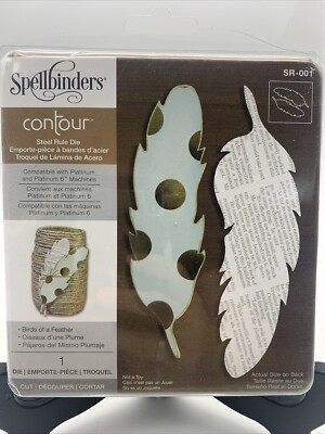 Spellbinders Contour Steel Rule Die Birds of a Feather #SR-001 Platinum & Plat 6