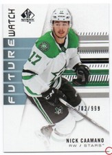 2019-20 SP Authentic Future Watch 236 Nick Caamano RC 236/999 Dallas Stars